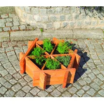 Promadino Kräuterbeet 76 x 72 x 27 cm braun