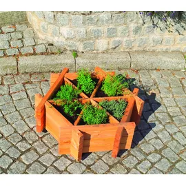 Promadino Kräuterbeet 76 x 72 x 27 cm braun
