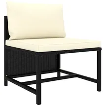 vidaXL 3-Sitzer-Gartensofa schwarz 313513