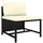 vidaXL 3-Sitzer-Gartensofa schwarz 313513