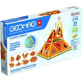 Geomag Classic Panels 78 Teile - Magnetisches Konstruktionsspielzeug für Kinder - Green Line - Lernspiel aus 100% Recyclingkunststoff