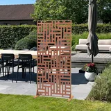 casa.pro Casa.Pro, Trennwand Bernalda 180x90 cm Stahl Edelrost