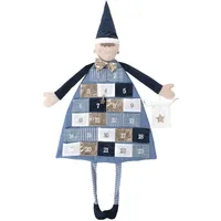 Rayher Adventskalender zum Befüllen royalblau 118 x 53 cm