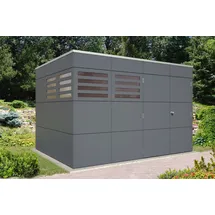 SKANHOLZ CrossCube Brisbane 4 3,37 x 2,53 m schiefergrau