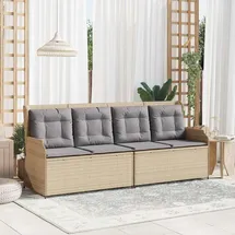 vidaXL Gartenbank 1-tlg Beige