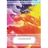 CreateSpace Vokabelheft DIN A5 - Abstrakt 4: 70 Seiten liniert, zweispaltig (Motiv Vokabelhefte)