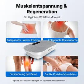 Merach Vibrationsplatte Weiß