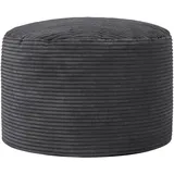 I.C.O.N. Pouf XL Cord 40 x 40 x 40 cm Grau