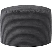 I.C.O.N. Pouf XL Cord 40 x 40 x 40 cm Grau