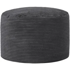 I.C.O.N. Pouf XL Cord 40 x 40 x 40 cm Grau
