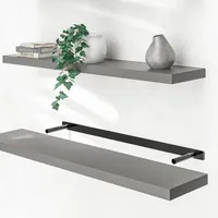 CASARIA Hängeregal 110 x 3,8 x 23 cm Grau