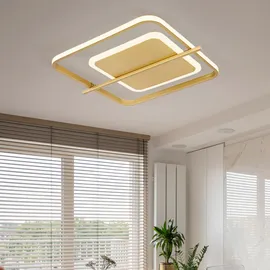 GLOBO Deckenleuchte 1x LED 36W eckig goldfarben