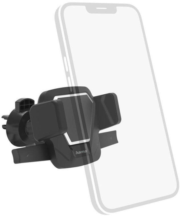 HAMA Auto-Handyhalterung "Easy Snap" für Lüftung - 360 Grad drehbar - universal - sicherer Halt fürs Smartphone