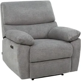 Home Affaire Relaxsessel HOME AFFAIRE "LANNOY, TV-Sessel, elektr. o. manuelle Relaxfunktion, USB A/C", grau (anthrazit), B:95cm H:96cm T:94cm, Sessel, Relaxsessel, Sessel mit Liegefunktion 105-150, Federkernpolsterung
