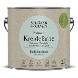 SCHÖNER WOHNEN FARBE Innenfarbe »Naturell Kreidefarbe«, Bachplätschern, matt, 2,5 l - blau