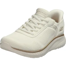 SKECHERS Bobs Squad Chaos Damen Gold/Weiß 37