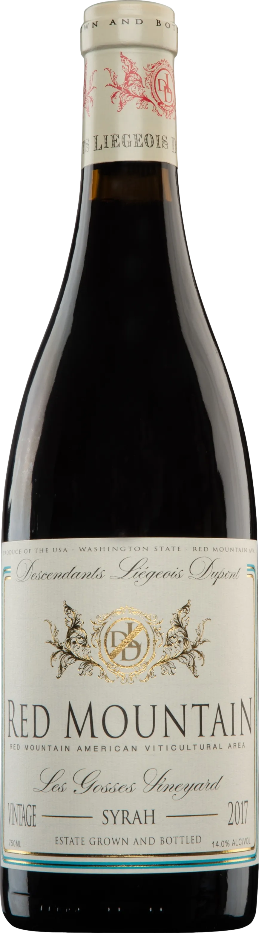 Hedges Family Descendants Liegeois Dupont Syrah 2017 - 14.00 % vol