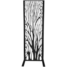 prestige home living outdoor Metallpaneel 150 x 50 cm Schwarz/Flieder