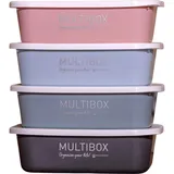 Multibox Organize your life mit Deckel Box Grau / 3 l