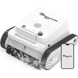 (2026 Neu) EVERCROSS BOT Poolroboter kabellos Boden und Wand mit Wasserlinie, 120 Min Akku, App Steuerung, intelligente Navigation, Poolsauger automatisch bis 200m2