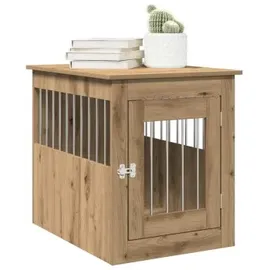 vidaXL Hundekäfig im Möbelstil Artisan-Eiche 55x75x65 cm Holzwerkstoff