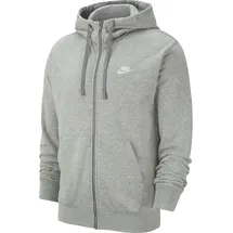Nike Sportswear Club French Terry Kapuzenjacke dark grey heather/matte silver M