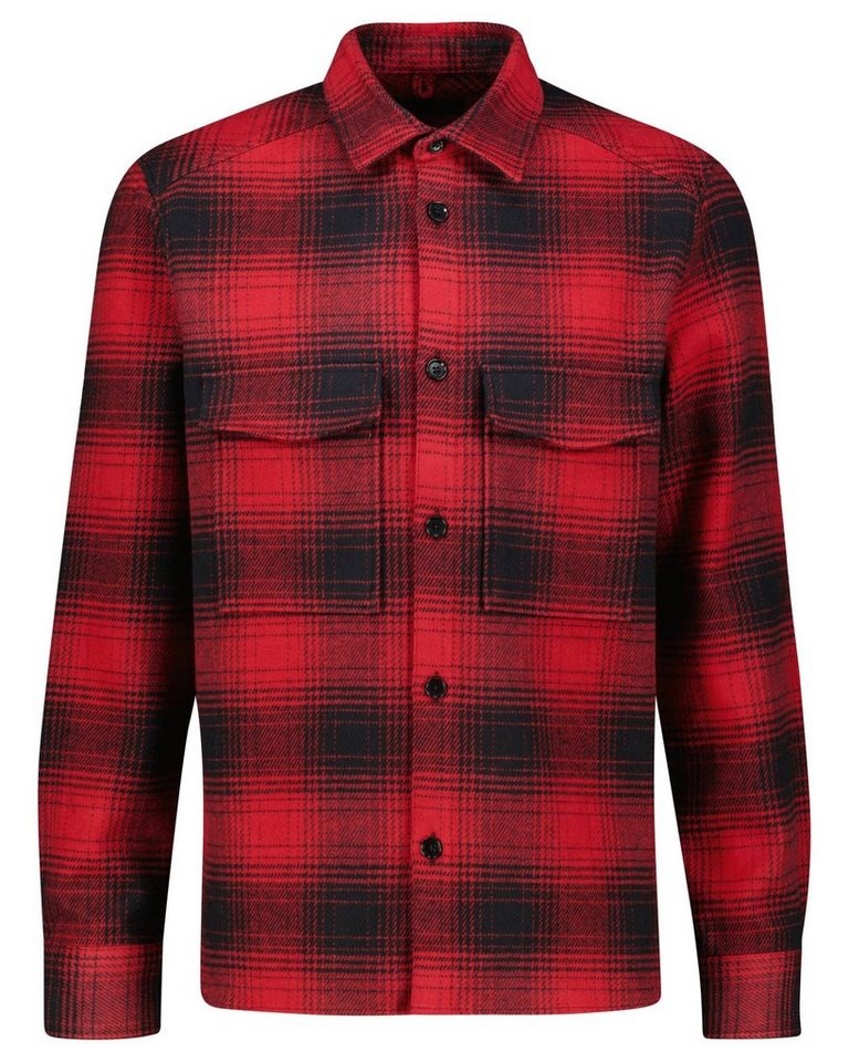 Drykorn Langarmhemd Herren Hemd GUNRAY aus Baumwolle (1-tlg) rot XL