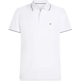 Tommy Hilfiger Poloshirt "PERFORMANCE JERSEY REG POLO", Herren, Gr. 3XL, weiß, Jersey, Obermaterial: 45% Baumwolle, 26% Polyamid, 20% Lyocell, 9% Elasthan, regular fit, Bündchen, Shirts