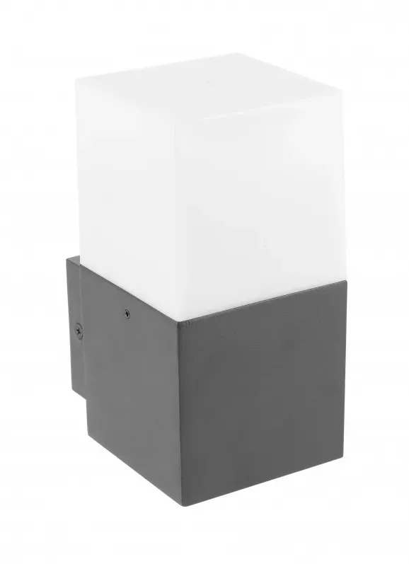 GTV LED Wandleuchte Largo-AU außen E27 15W IP44 160 mm - Graphit (ohne Leuchtmittel)