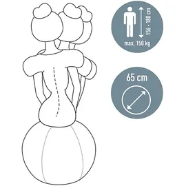 Leitz Ergo Active Sitzball Dunkelgrau 65 cm