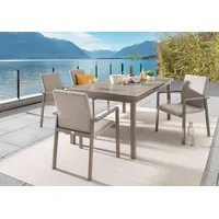 Destiny TORINO IMOLA 4 Stapelsessel+Tisch 165/215x100x75cm ausziehbar