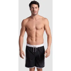 Icons Team Stripe Unisex Bermuda Shorts - Black-white-black - XL