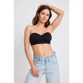 Jockey Bügelloser BH JOCKEY "Seamfree", Damen, Gr. XL, N-Gr, schwarz, Jersey, Obermaterial: 94% Polyamid, 6% Elasthan, unifarben, BHs, abnehmbare Träger, breites Unterbrustband