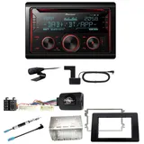 Pioneer FH-S820DAB USB DAB+ Digitalradio Einbauset für Opel Movano ab 2019