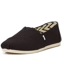 TOMS Alpargata Cotton Canvas Womens Black Espadrilles-UK 5 /