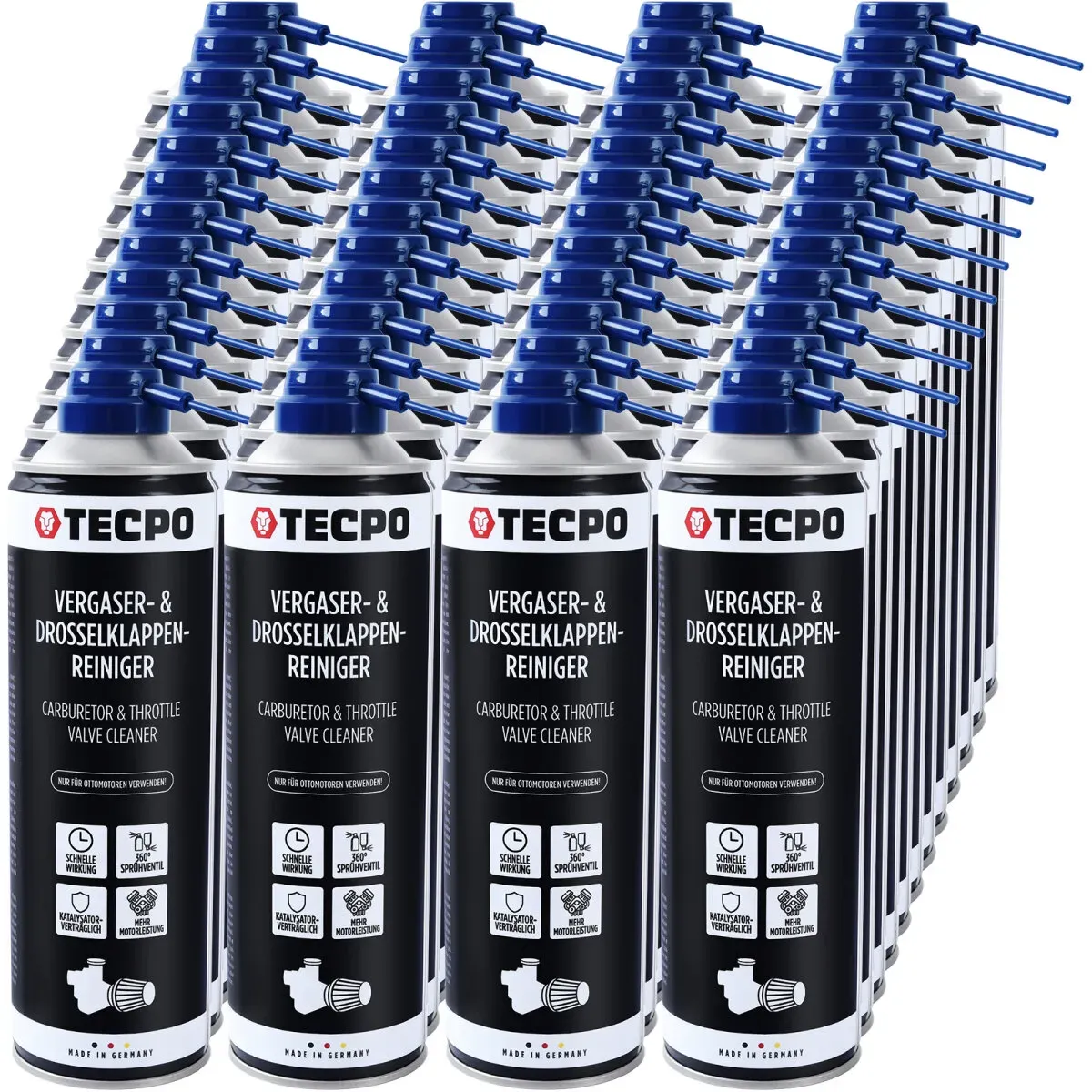 TECPO Vergaser & Drosselklappen Reiniger Ansaug-System-Reinigung...
