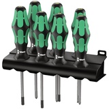 WERA 335/350/367/7 Rack Schraubendrehersatz Kraftform Plus Serie 300 7-tlg. (05320540001)