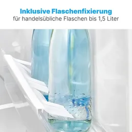 Bomann KS 2184.1 Kühlschrank (120 l, 845 mm hoch, Edelstahl)
