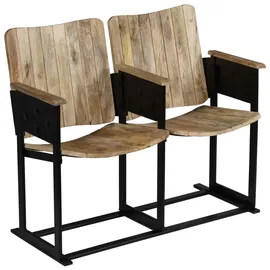 vidaXL 2-Sitzer-Bank 103 x 53 x 0 cm Braun