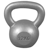 GORILLA SPORTS Kettlebell 2 bis 32 kg Gewichte, Einzeln/Set, Gusseisen, Bodenschonend silberfarben