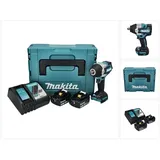 Makita DTW 700 RFJ Akku Schlagschrauber 18 V 700 Nm 1/2" XPT Brushless + 2x Akku 3,0 Ah + Ladegerät (Akkubetrieb)