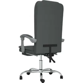 vidaXL Bürostuhl mit Massagefunktion Stoff Dunkelgrau