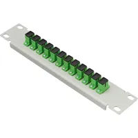 DeLock 10? LWL Patchpanel 12 Port SC Simplex grün