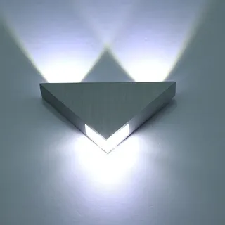 Esoes Wandleuchte Innen 3W LED Modern Wandlampe aus Aluminium für Wohnzimemr, Schlafzimmer, Treppenhaus, Balkon, Bars (Weiß)