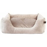 Kentucky Dogwear Hundebett Velvet Hundekissen Hundekörbchen Samt Beige L (100 x 80cm)