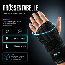 Agile Now Handgelenkbandage Performance Up 1 St Schwarz M