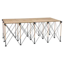 Bora Arbeitstisch Holz/Metall 122 x 244 x 91 cm grau klappbar
