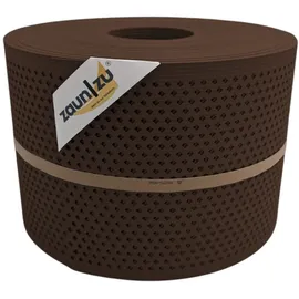 zaunzu® Doppelstabmattenzaun 50 m x 19 cm Braun/Metall