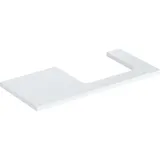 Geberit Waschtisch-Platte One 105x3x47cm, w/lack. hochgl., Ausschn re