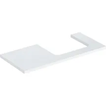 Geberit Waschtisch-Platte One 105x3x47cm, w/lack. hochgl., Ausschn re